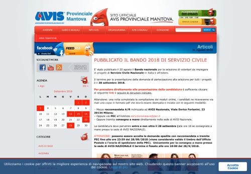 
                            7. PUBBLICATO IL BANDO 2018 DI SERVIZIO CIVILE « AVIS ...