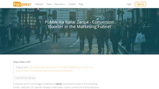 
                            11. Pubblicita Italia: Zanox - Conversion Booster in the Marketing Funnel