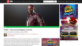 
                            8. PUBG - How to Use Replay Controls | Tips | Prima Games