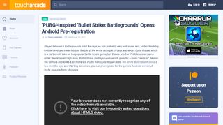 
                            11. 'PUBG'-Inspired 'Bullet Strike: Battlegrounds' Opens Android Pre ...