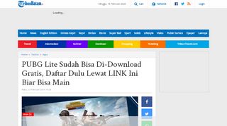 
                            8. PUBG Lite Sudah Bisa Di-Download Gratis, Daftar Dulu Lewat LINK ...