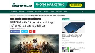 
                            8. PUBG Mobile đã có thể chơi bằng tiếng Việt và đây là cách cài