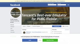
                            5. PUBG Mobile - Tencent Gaming Buddy - Beranda | Facebook