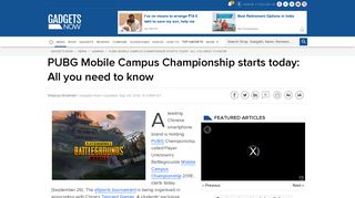 
                            9. pubg: PUBG Mobile Campus Championship starts today: All you need ...