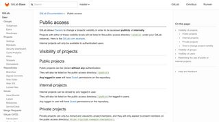 
                            7. Public access | GitLab