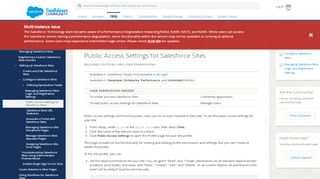 
                            8. Public Access Settings for Salesforce Sites - Salesforce Help
