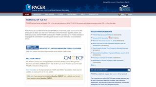 
                            1. Public Access to Court Electronic Records (PACER)