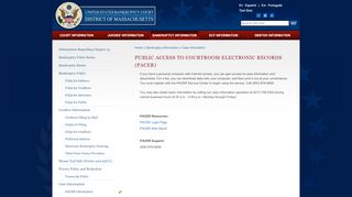 
                            7. Public Access to Courtroom Electronic Records (PACER) | District of ...