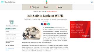 
                            10. Public and Home Wi-Fi Networks: Unsafe for Banking? - The Balance