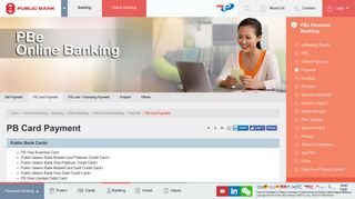 
                            6. Public Bank Berhad - PB Card Payment