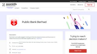 
                            10. Public Bank Berhad | ZoomInfo.com