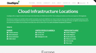 
                            9. Public cloud locations | Cloud Servers | CloudSigma