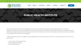 
                            9. PUBLIC HEALTH INSTITUTE – PHI / CDC