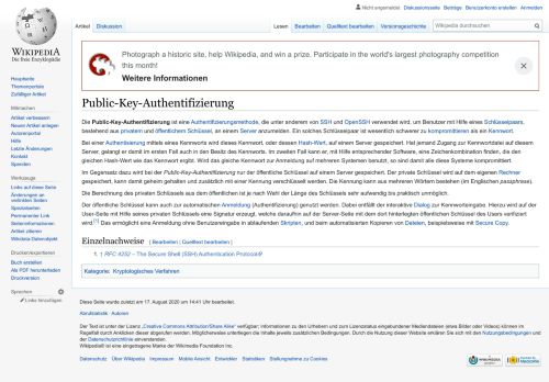 
                            11. Public-Key-Authentifizierung – Wikipedia
