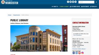 
                            12. Public Library | City of Worcester, MA