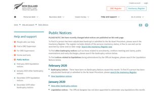 
                            9. Public Notices | Insolvency and Trustee Service