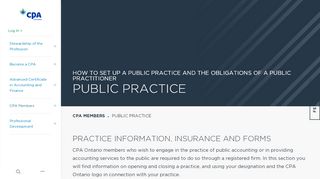 
                            8. Public Practice | CPA Ontario