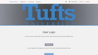 
                            3. Public Safety - Tufts University - User Login - Parking Portal