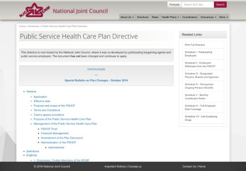 
                            8. Public Service Health Care Plan Directive