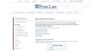 
                            7. Public Service: Record Your Hours Online • Penn Law