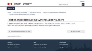 
                            1. Public Service Resourcing System Support Centre - Canada.ca