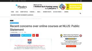 
                            8. Public Statement by iPleaders on the NUJS Online Courses issue