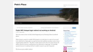 
                            2. Public WiFi Hotspot login redirect not working on Android | Pete's Place