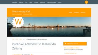 
                            12. Public-WLAN kommt in Kiel mit der Zeitung - Webmontag Kiel