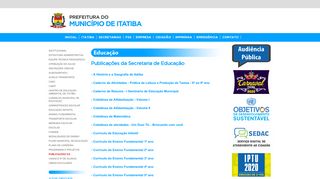 
                            4. Publicações da Secretaria de Educação - Prefeitura de Itatiba