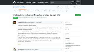 
                            6. /public/index.php not found or unable to stat · Issue #37 · sapplica ...