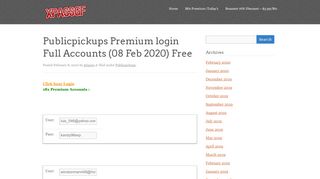 
                            3. Publicpickups Premium login Full Accounts - xpassgf