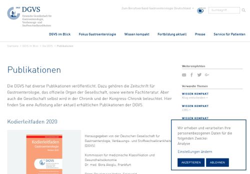 
                            12. Publikationen - DGVS - Deutsche Gesellschaft für Gastroenterologie ...