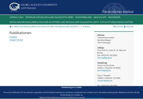 
                            6. Publikationen (PubMed) - Georg-August-Universität Göttingen