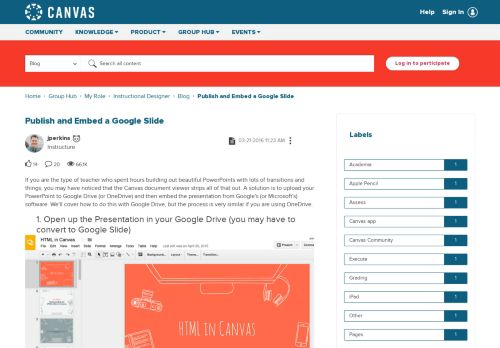 
                            10. Publish and Embed a Google Slide | Canvas LMS Community