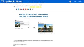 
                            11. Publish any YouTube clip as a native Facebook video: YT2FB - Top ...