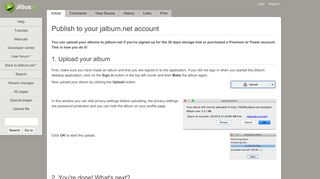 
                            11. Publish to your jalbum.net account - jAlbum Wiki