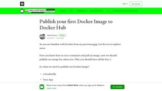 
                            12. Publish your first Docker Image to Docker Hub – Hacker Noon