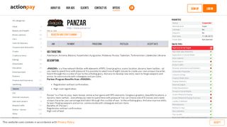 
                            12. Publisher program PANZAR - Actionpay Performance Network