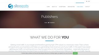 
                            5. Publishers - slimspots