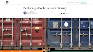 
                            12. Publishing a Docker image to Bintray – StefMa – Medium