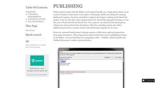 
                            11. PUBLISHING - Getting Started with the Starcraft II Editor - Read the Docs