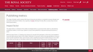 
                            7. Publishing metrics | Royal Society