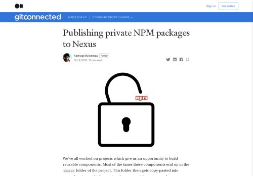 
                            9. Publishing private NPM packages to Nexus – gitconnected.com ...