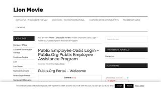 
                            3. Publix Employee Oasis Login – Publix.Org Publix Employee ...