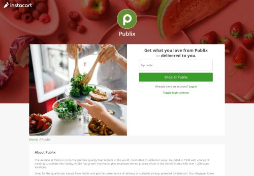 
                            5. Publix Grocery Delivery or Pickup - Instacart