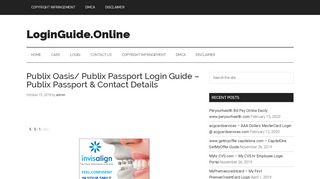 
                            6. Publix Oasis/ Publix Passport Login Guide – Publix Passport ...