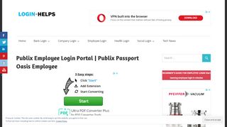 
                            8. Publix Passport Oasis Employee Login Portal - LOGIN HELPS