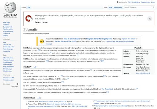 
                            2. Pubmatic - Wikipedia