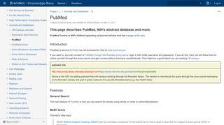 
                            11. PubMed - Confluence Mobile - Brandeis Knowledge Base