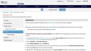 
                            7. PubMed - Fast Full Text - Guides at Penn Libraries